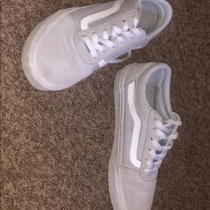 Gray Women’s vans, worn twice
